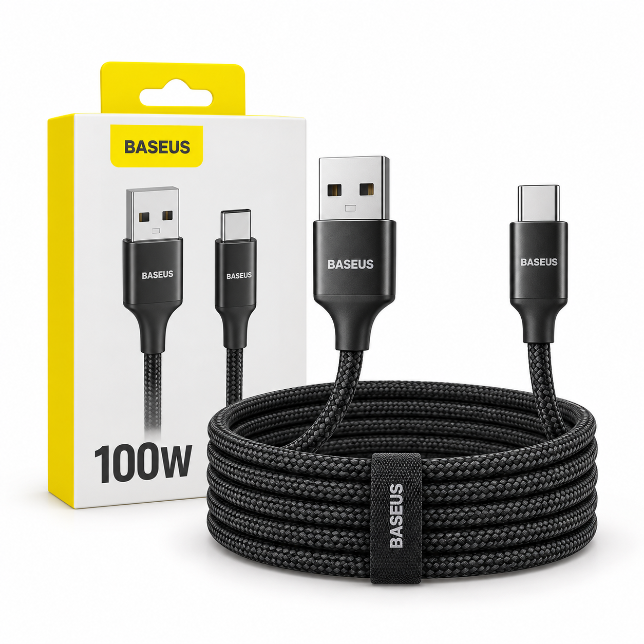 Baseus USB-A la USB-C 100W – demo