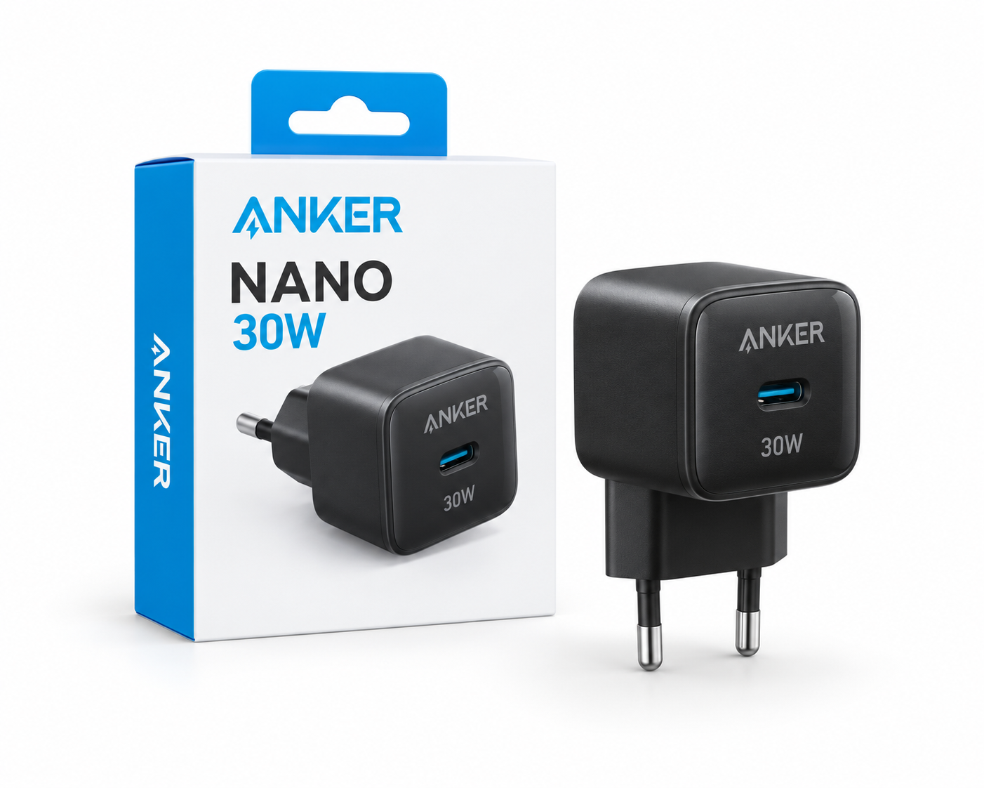 Anker Nano 30W încărcător rapid USB-C GaN EU